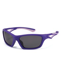Olivia Purple Prescription Sports Goggles For Kids - Bendable Impact Resistant  - Youth Soccer, Football, Basketball, Baseball Glasses 