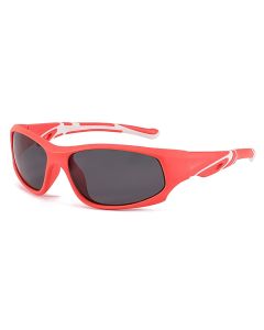 Amelia Red Prescription Sports Goggles For Kids - Bendable Impact Resistant  - Youth Soccer, Football, Basketball, Baseball Glasses 
