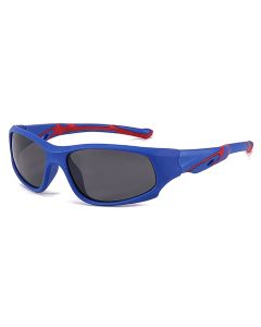 Amelia Blue Prescription Sports Goggles For Kids - Bendable Impact Resistant  - Youth Soccer, Football, Basketball, Baseball Glasses 