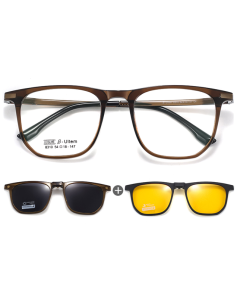Arvada Polarized Clip On Prescription Sunglasses and Eyeglasses 