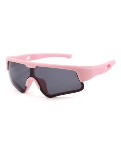 Liam Pink Prescription Sports Goggles For Kids - Bendable Impact Resistant  - Youth Soccer, Football, Basketball, Baseball Glasses 