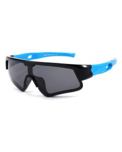 Liam Black Blue Small Prescription Sports Goggles For Kids and Adult - Bendable Impact Resistant  - Youth Soccer, Football, Basketball, Baseball Glasses 