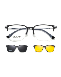 Geneva Polarized Clip-On Rx Sunglases - Men & Women Prescription Eyeglasses