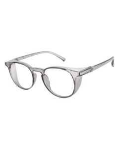 Fusion Seattle Prescription Safety Glasses Grey -- Best Protective Eyewear For Doctors, Nurses or Office Workers