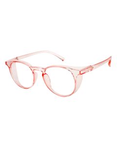 Fusion Seattle Prescription Safety Glasses Pink -- Best Protective Eyewear For Doctors, Nurses or Office Workers