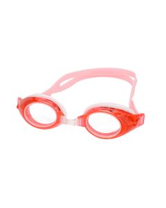 Pismo Prescription Swimming Goggle - Red Swimming Glasses - Nose Clip, Ear Plugs and Watertight Case Included