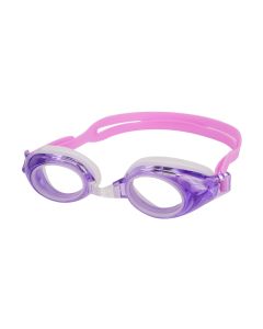 Pismo Prescription Swimming Goggle - Purple Swimming Glasses - Nose Clip, Ear Plugs and Watertight Case Included