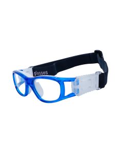  Elias Blue Prescription Sports Goggles For Kids - Soft Gel Padding - Soccer, Football, Basketball, Baseball