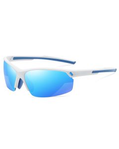Matrix Sparks Prescription Sports Glasses WhiteBlue - ANSI Z87.1 Certified - Running, Cycling and Hunting Sunglasses