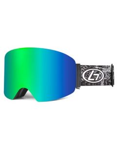 Matrix SilverStar Prescription Ski and Snowboard Goggles Green - Dual Layer Anti Fog Lenses - Impact Resistance and UV Blocking Lenses