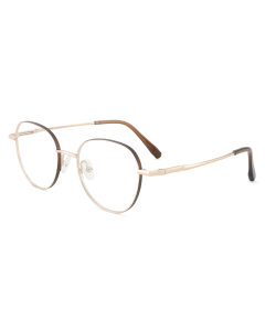 Eliot Pure Titanium Prescription Eyeglasses Gold - Spring Hinge Glasses