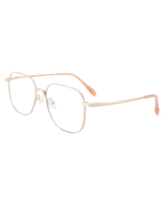 Mckinney Pure Titanium Prescription Eyeglasses Gold - Spring Hinge Glasses