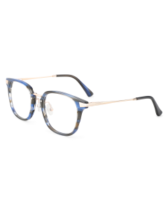Hailey Prescription Glasses Blue Demi - Spring Hinge Eyeglasses