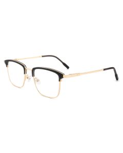Lindsay Prescription Glasses Black Gold - Spring Hinge Eyeglasses