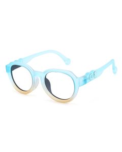 Elijah Light Blue RX Glasses For Youth - Kids Friendly Impact Resistant   - Boys and Girls Prescription Eyeglasses 