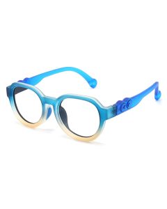 Elijah Blue RX Glasses For Youth - Kids Friendly Impact Resistant   - Boys and Girls Prescription Eyeglasses 