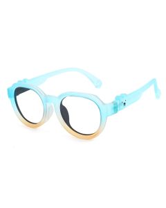 Emma Light Blue RX Glasses For Youth - Kids Friendly Impact Resistant   - Boys and Girls Prescription Eyeglasses 
