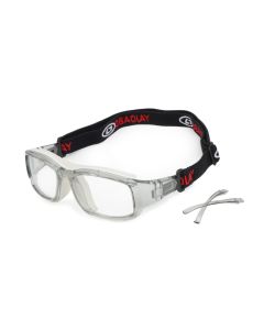 Alberta Clear Prescription Sports Goggles - Interchangeable temple arms and headband - Soccer, Basketball, Baseball