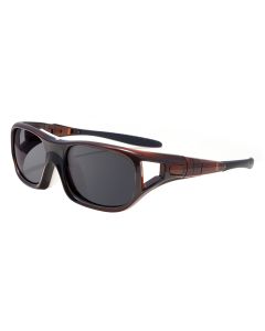 Sierra Prescription Sports Goggles Brown - Interchangeable temple arms and headband - Soccer, Basketball, Baseball Glasses